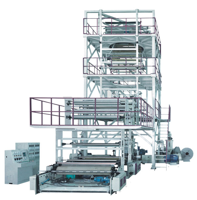 三至五層共擠薄膜吹塑機組 (IBC 膜泡內冷型)